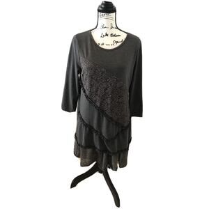 Ladies Urban Mangoz Gray Tunic/Dress Gray Size Medium